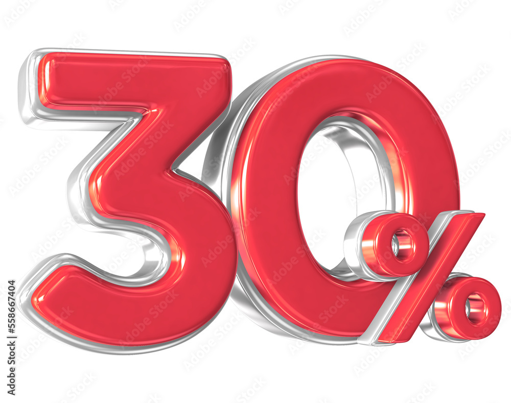 Number 3D Red Number 3D Red