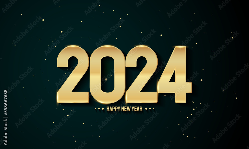 2024 Happy New Year Background Design. Vector Illustration. 2024 Happy New Year Background Design. Vector Illustration.