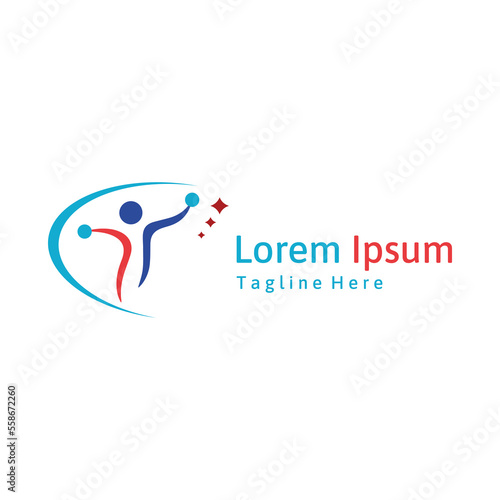 Physical fitness and boxing logo