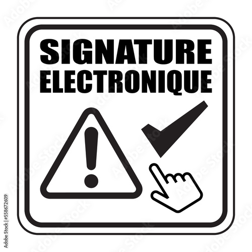 Logo signature électronique.