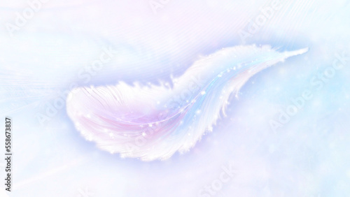 Εκτύπωση καμβά Ethereal Angel Feather illustration, Cover Image, Thumbnail