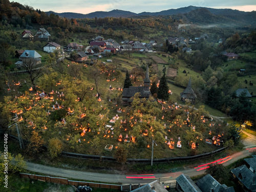 Poienile Izei village, Romania photo