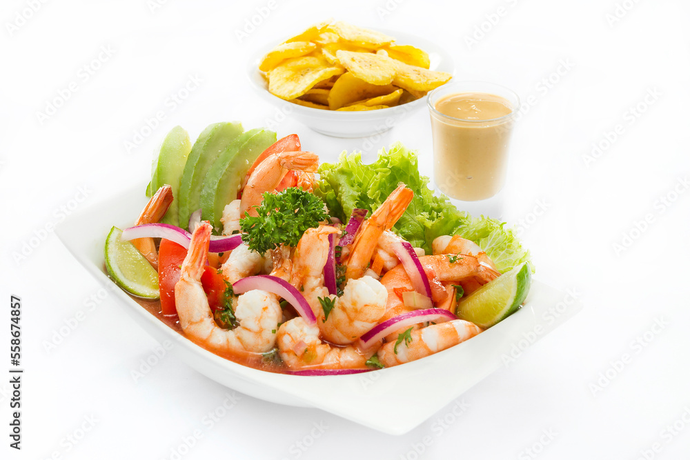 Ceviche de camarón tipo Jipijapa Ceviche de camarón tipo Jipijapa