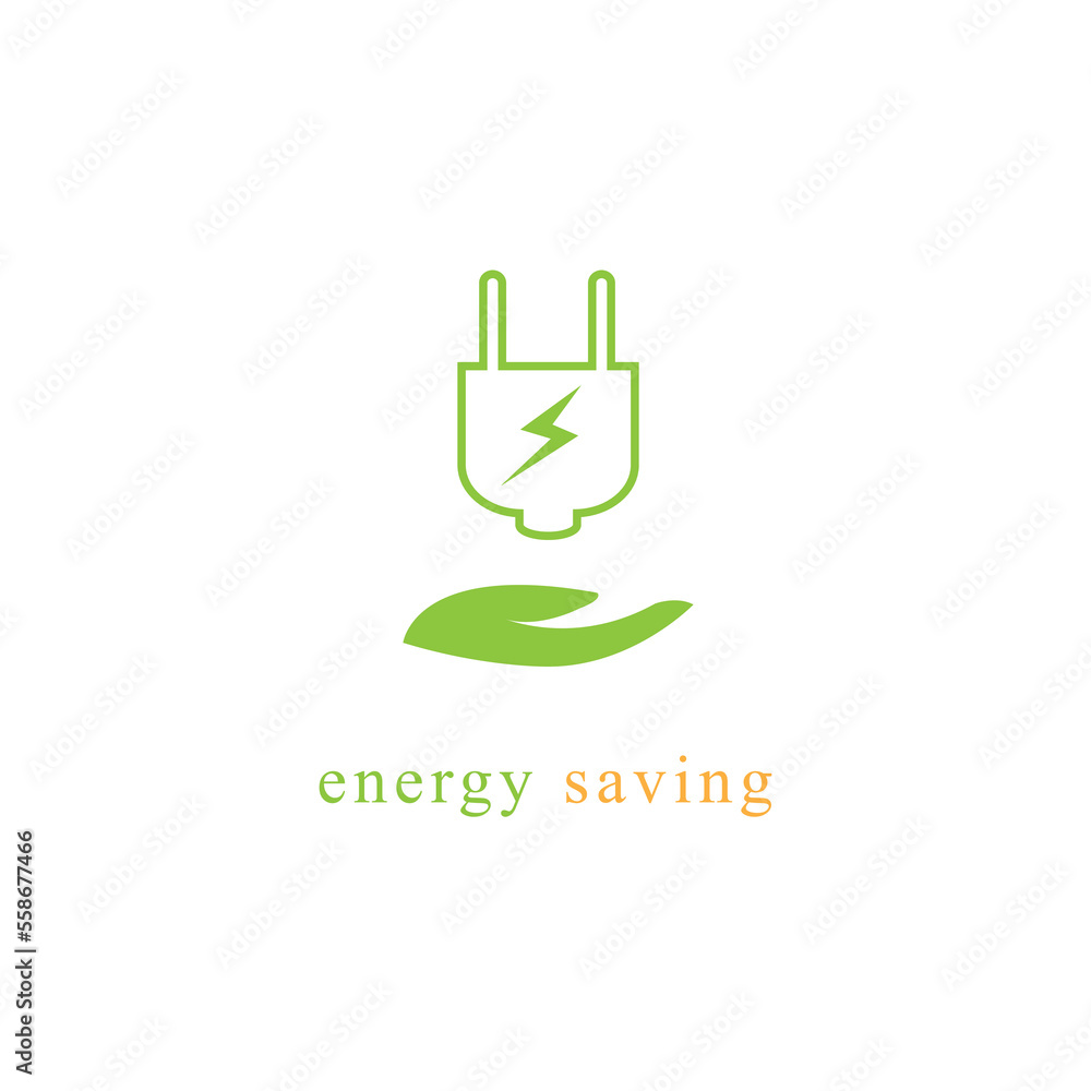 Energy saving concept symbol design Free Vector Energy saving concept symbol design Free Vector