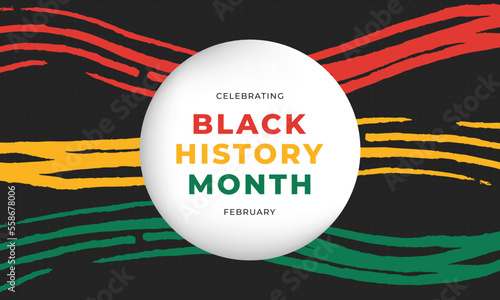 African American black history month 2023 celebration vector illustration photo