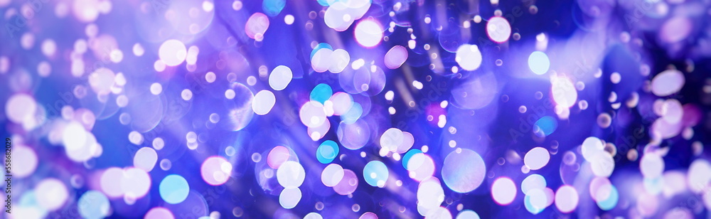 Christmas and New Year holidays background.Abstract light celebration background with defocused