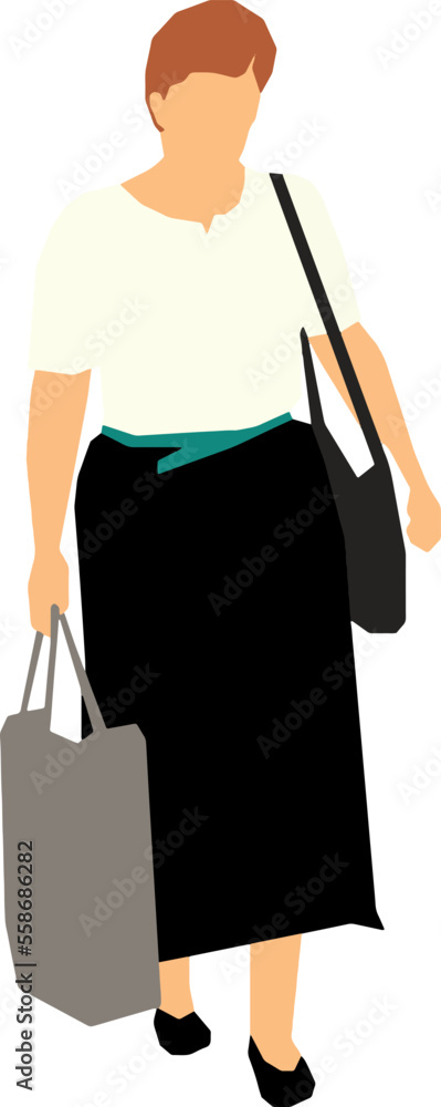 Silhouette Woman Walking 14 vector Silhouette Woman Walking 14 vector