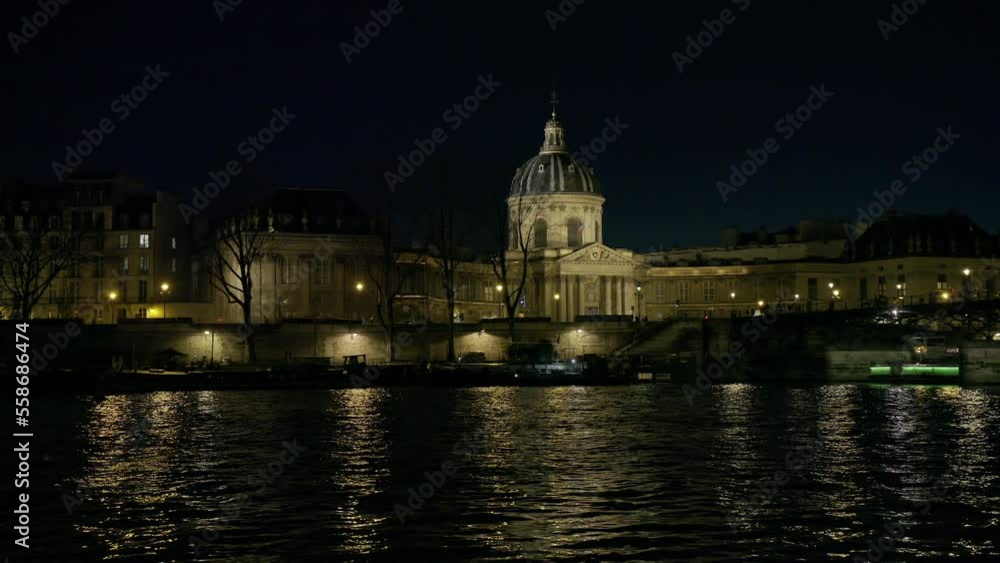 L'Institut de France and the Bibliothèque Mazarine along the River Seine, Paris, France. L'Institut de France and the Bibliothèque Mazarine along the River Seine, Paris, France.