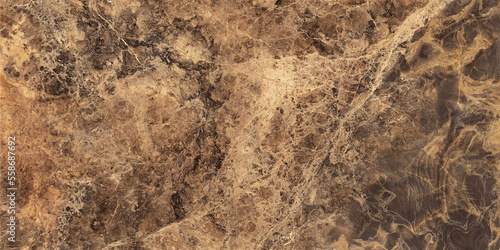 Fototapeta Dark coffee brown texture of marble background, Natural pattern for granite slab