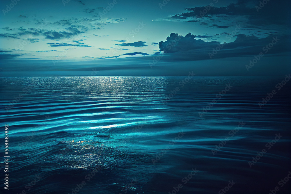 Obraz premium Blue and quiet sea