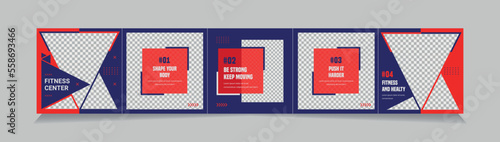 Instagram Carousel Template
Set of editable social media instagram carousel post