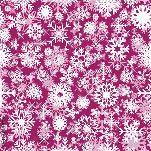 Seamless pattern with snowflakes  © miloje