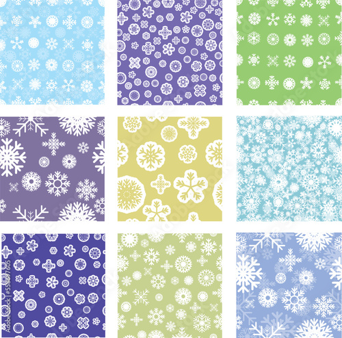 Seamless pattern with snowflakes
