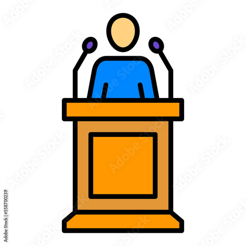 Speech Filled Line Icon