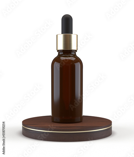 bottle of perfume isolated