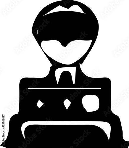 Silhouette, Vektor, human, modern, Icon, Business,