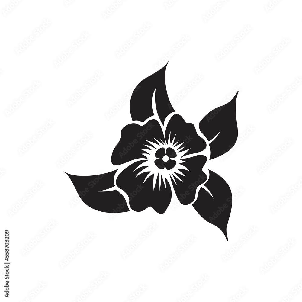 Obraz premium flower icon abstract vector design illustration