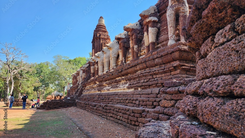 Historical Park, Kamphaeng Phet, Thailand January 05, 2023