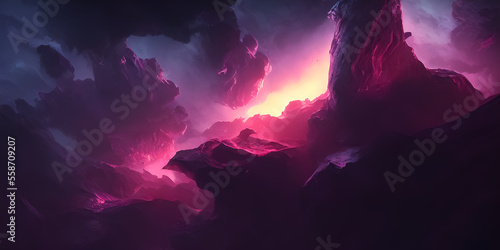 Fotografia, Obraz space nebula background