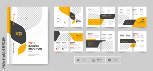 modern company profile business brochure template layout creative and clean annul report professional business brochure template design fully editable text