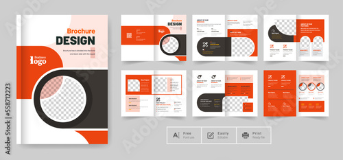 modern company profile business brochure template layout creative and clean annul report professional business brochure template design fully editable text