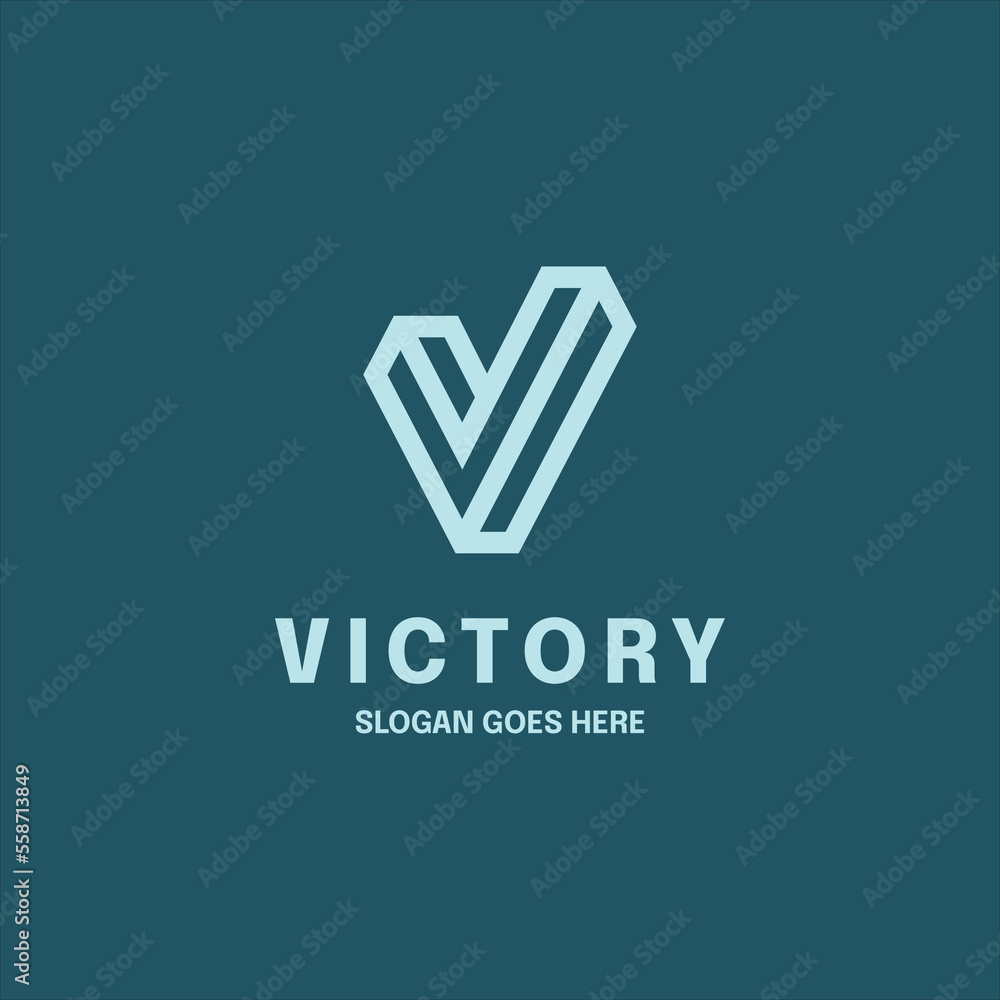 Illustration of letter V 3D vector art Illustration of letter V 3D vector art