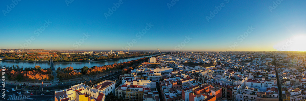 Fototapeta premium Aerial View - Seville, Spain