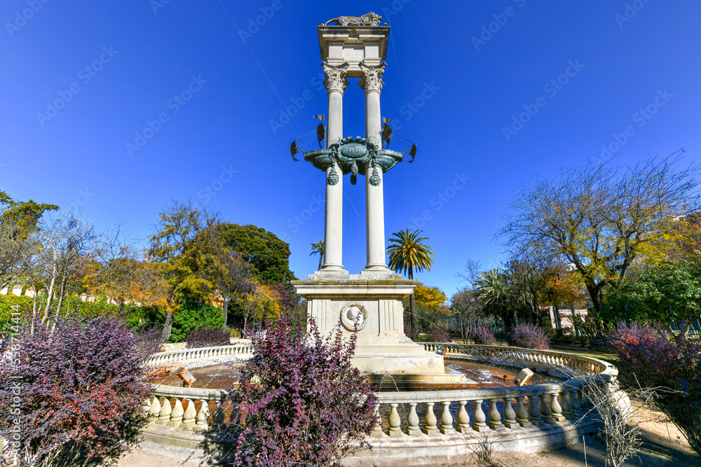 Fototapeta premium Christopher Columbus Monument - Seville, Spain