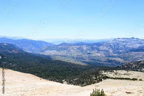 Sierra Nevada from the top of Mammoth mountain in Mammoth Lakes, California