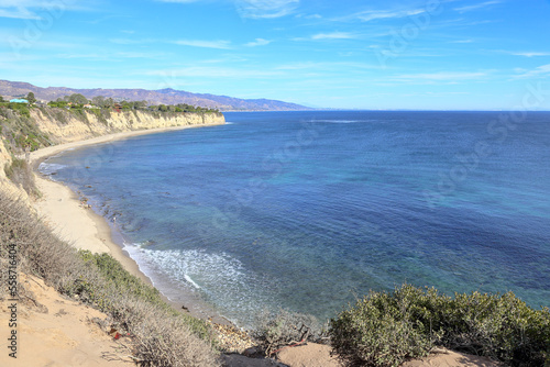 Point Dume on the coast of Malibu  California