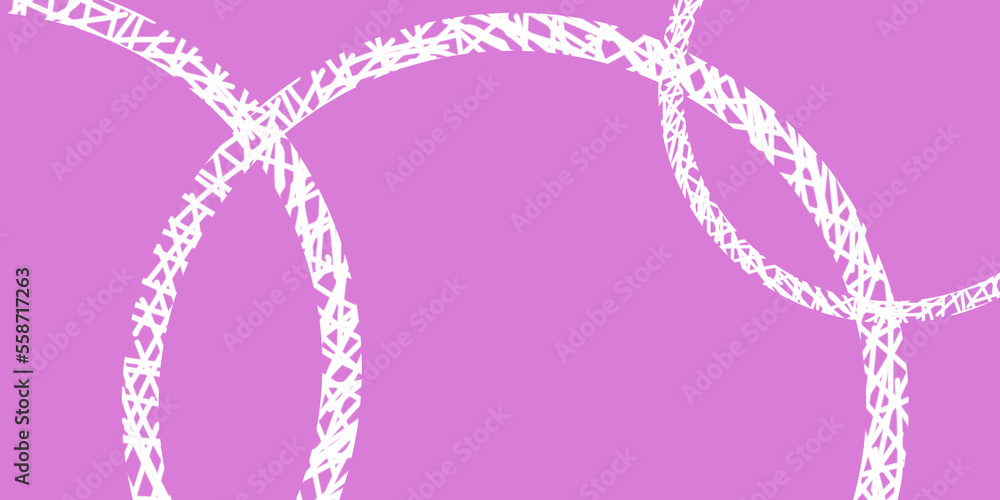 Background with various figures of different colors. Calligraphic background. Calligraphy without letters. Imitation of an inscription. Wrapped circles. Pink, purple white Background with various figures of different colors. Calligraphic background. Calligraphy without letters. Imitation of an inscription. Wrapped circles. Pink, purple white