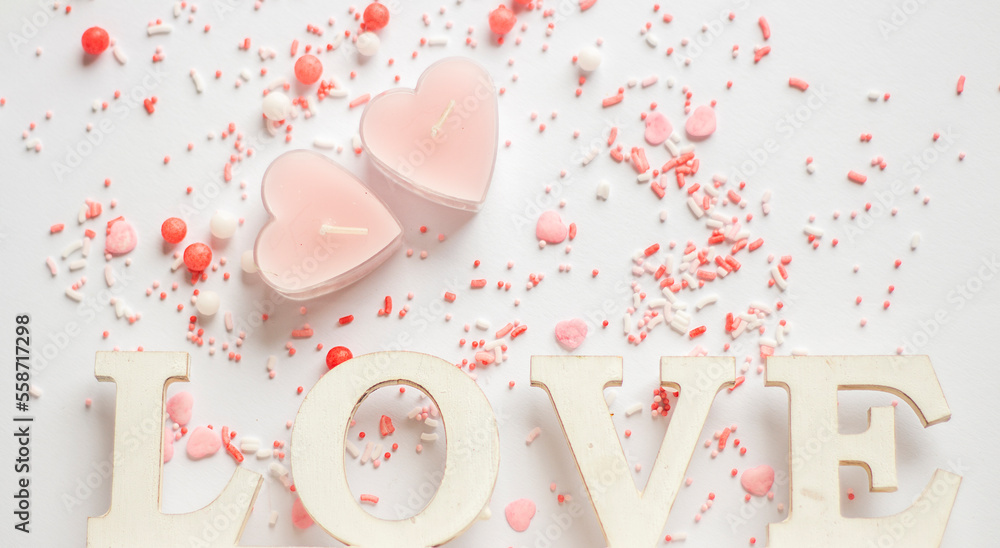 Valentine banner. Valentine. Valentine background. Lettering Love Valentine banner. Valentine. Valentine background. Lettering Love