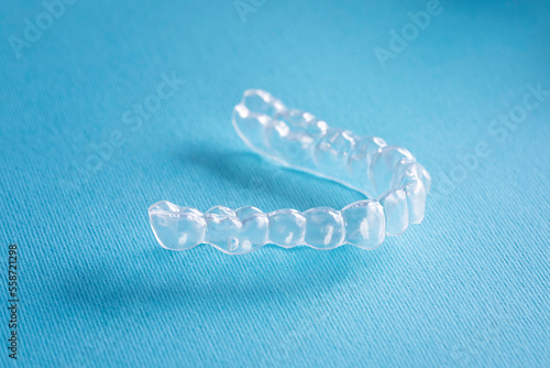 orthodontic treatment with invisible braces, orthodontic concept