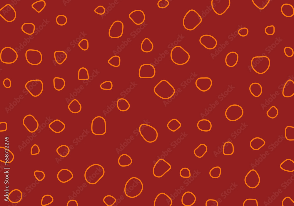 Abstract circle pattern background. chaotic pattern circle. cute cartoon comic background.