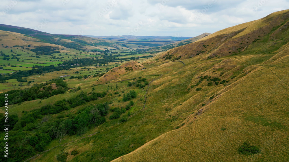 Peak District National Park - aerial view - drone photography