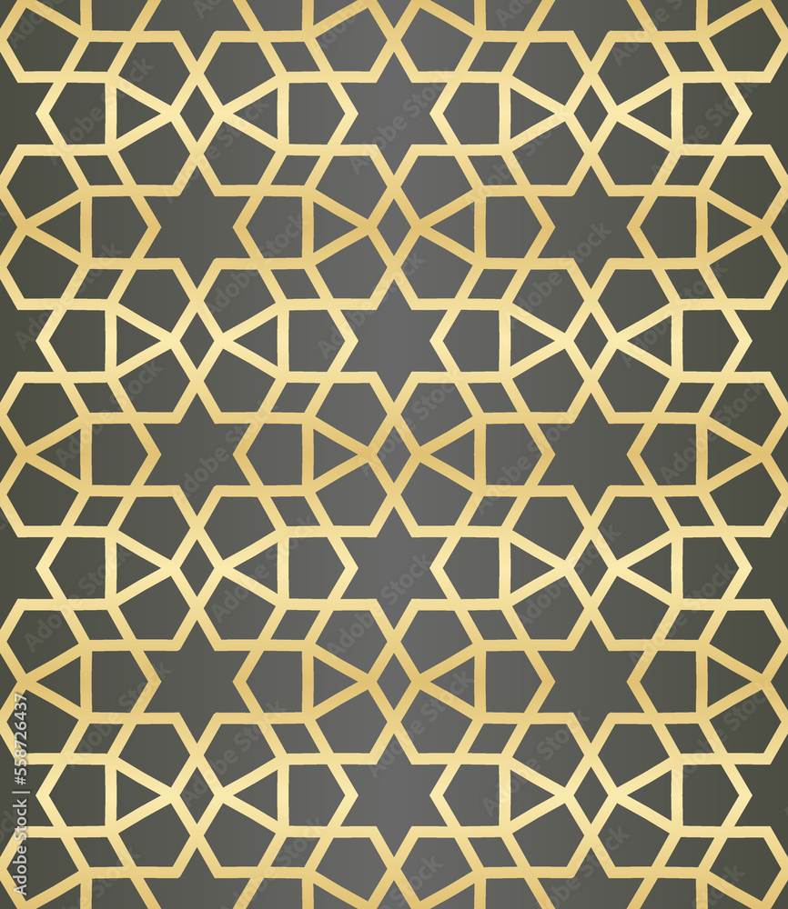 Islamic background with traditional style arabic. Seamless pattern for card, background, fabric or abstract design. Muslim ornament. Islamic background with traditional style arabic. Seamless pattern for card, background, fabric or abstract design. Muslim ornament.