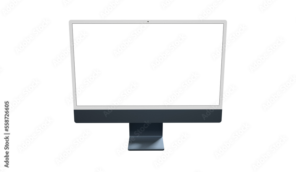 computer monitor with white blank screen computer monitor with white blank screen