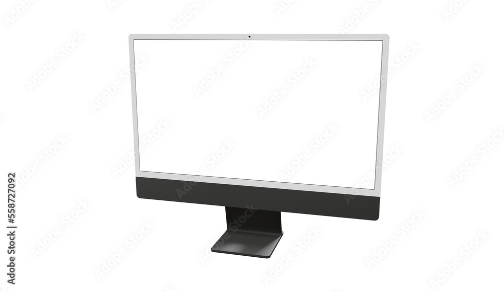 Desktop monitor screen with website presentation mockup isolated png Desktop monitor screen with website presentation mockup isolated png