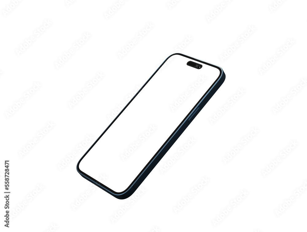 Smartphone. Mobile phone Template. Telephone 3d Smartphone. Mobile phone Template. Telephone 3d