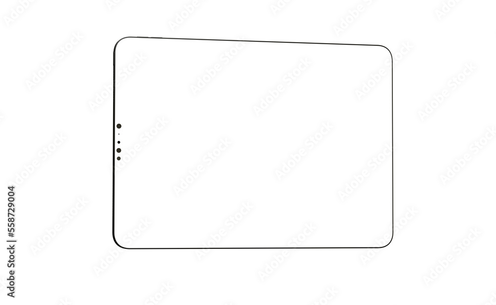 Photo White tablet, isolated on 3d background Photo White tablet, isolated on 3d background