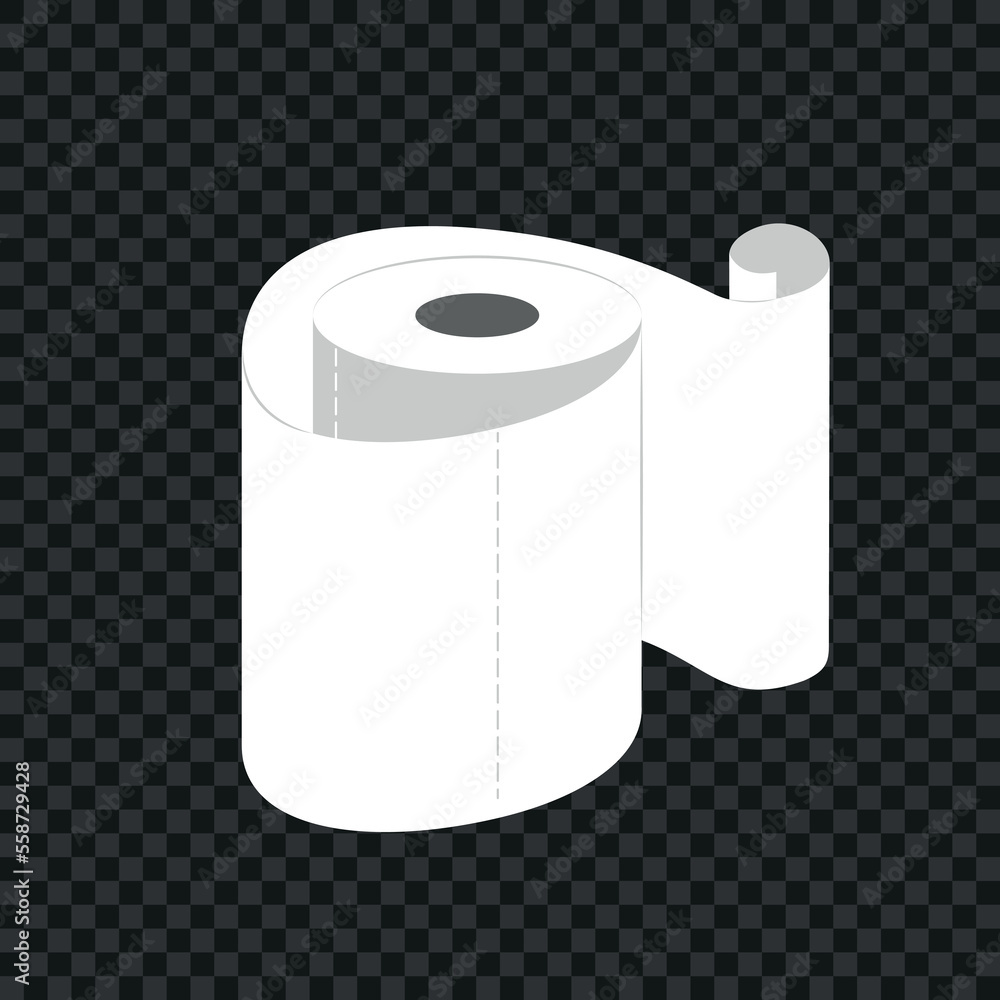 Toilet paper roll. Vector illustration Toilet paper roll. Vector illustration