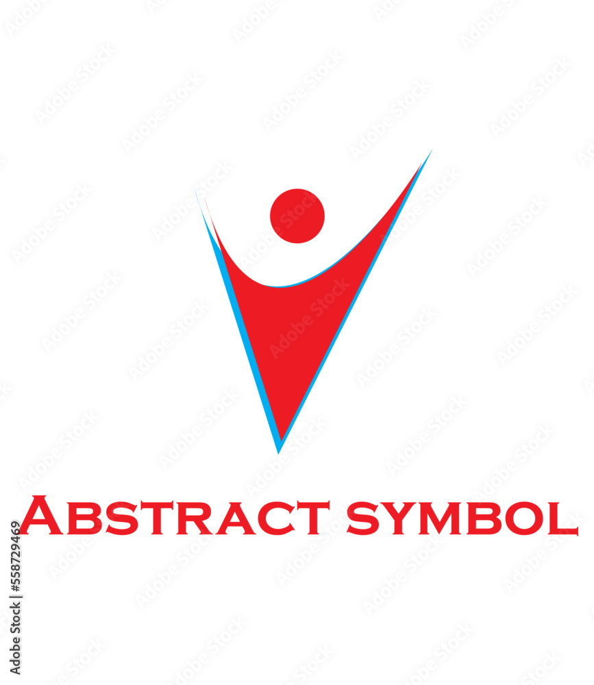 abstract colorful symbols and sign isolated on white background abstract colorful symbols and sign isolated on white background