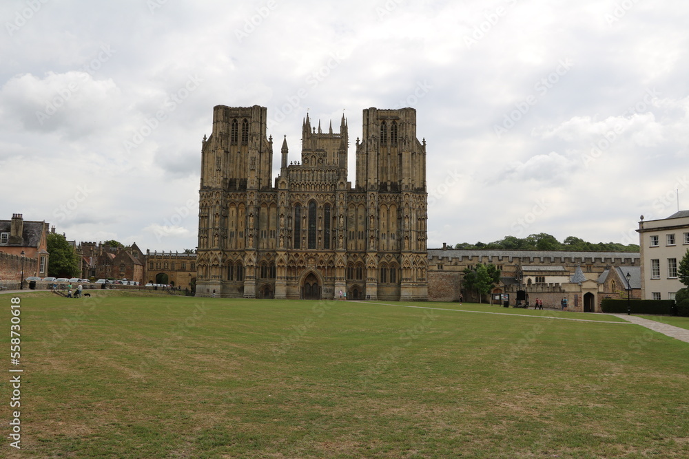Cathedral Church of St Andrew in Wells, England Great Britain Cathedral Church of St Andrew in Wells, England Great Britain