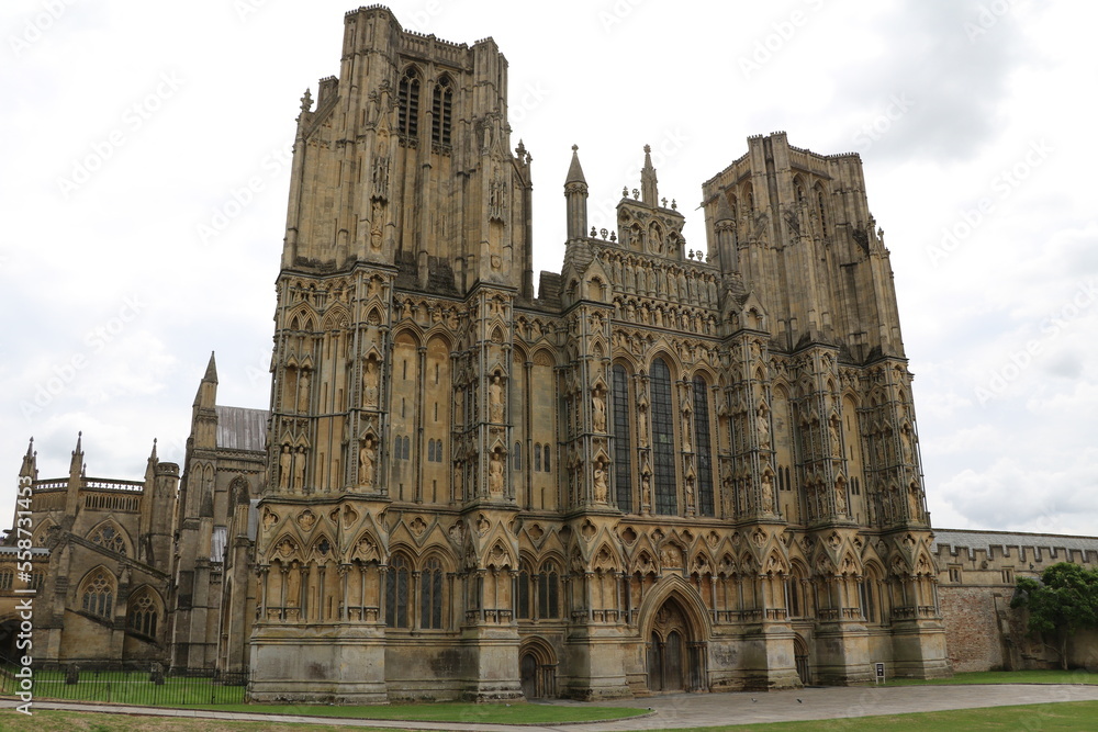 Cathedral in Wells, Somerset England Cathedral in Wells, Somerset England