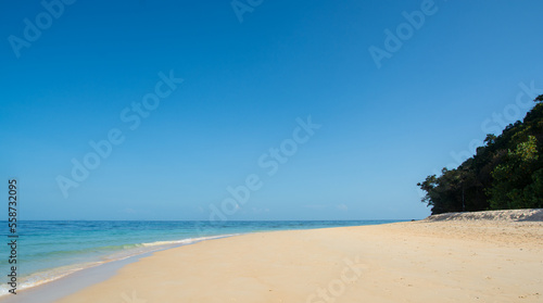 Amazing claer beach on the Ko Rok Noi. Thailand's shore and sea is amazing nature