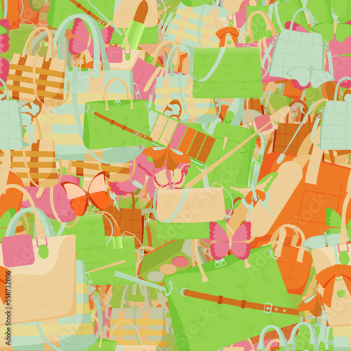 Background pattern abstract design texture. Seamless. Theme is about wild, tropical, repeat, small, brush, parlor, wildlife, salon, colorful, lady, businesswoman, silhouette, store, decoration