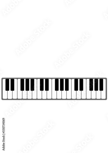 Keyboard Tastatur Klaviatur 36 Tasten Vektor Grafik