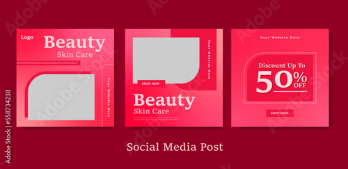 Beauty concept social media post