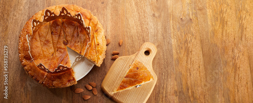 Bild auf Leinwand King cake or galette des rois in French
