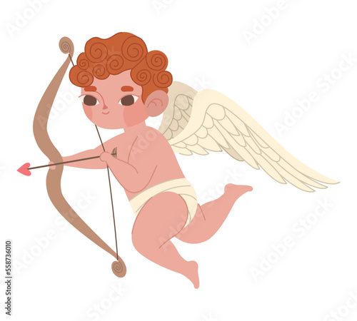 cute cupid with bow